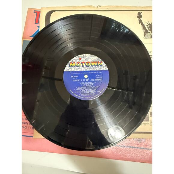 Diana Ross & The Supremes A Go Go Motown 1966 M-649 12" Vinyl Record - Picture 7 of 11